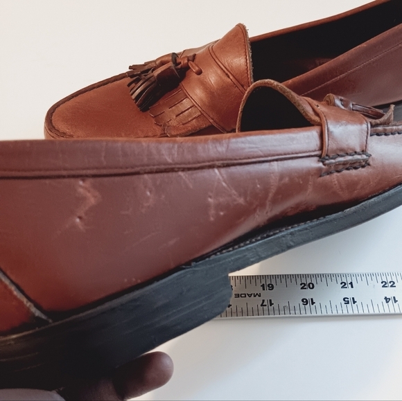 Bostonian for Robert Shiffler| Mens Brown Leather Loafer sz 11 Academia